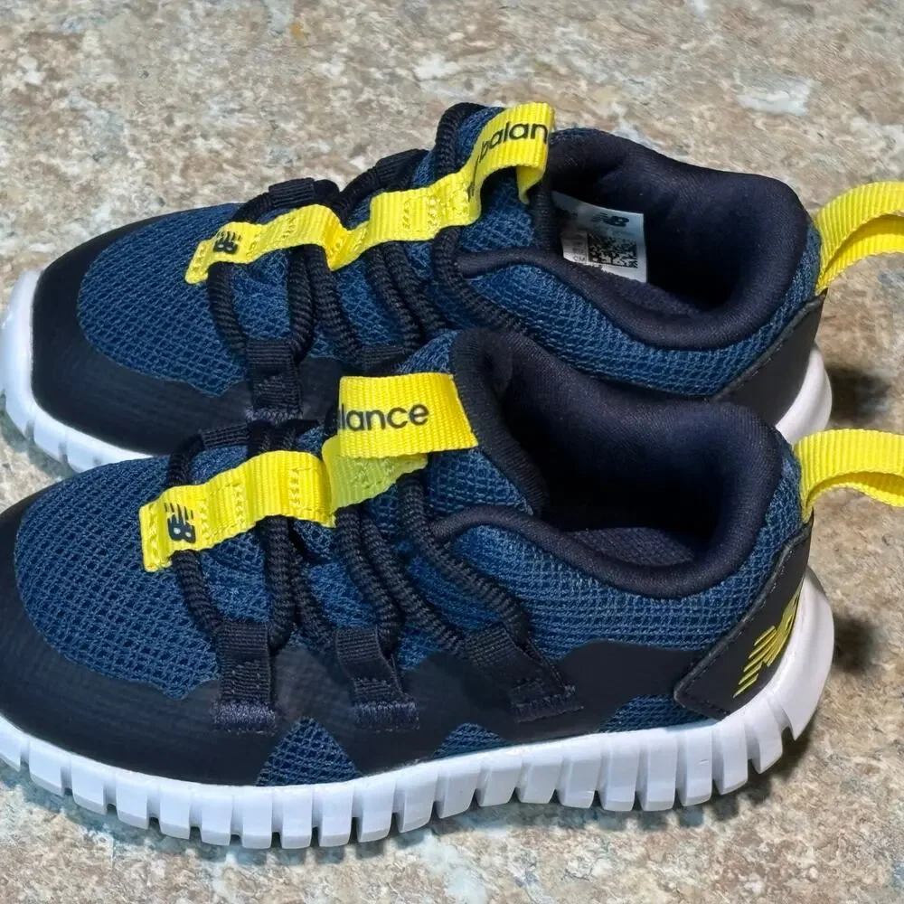 New Balance Infant Baby Playgruv Blue Running Bungee Shoes Size 5 Toddler - Picture 7 of 11